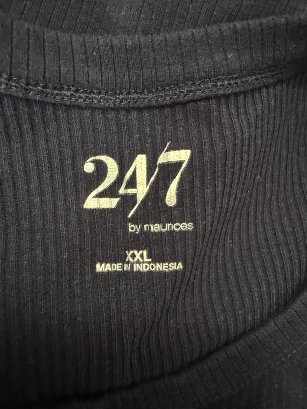 Maurice’s 24/7 Ribbed Tank Tops — Navy, Burgundy, Grey - Picture 2 of 2